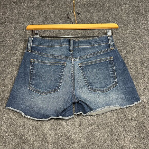 J Crew Denim Shorts Womens 25 Merrill Wash Pockets Cotton Stretch Raw Hem - Picture 6 of 6